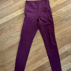 Girlfriend Collective | Full length leggings | Mulberry Red | XS